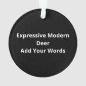 Deer Modern Artistic Design Ornament (achterkant)