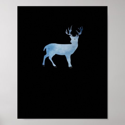 Deer Modern Artistic Design Poster (Voorkant)