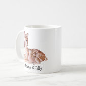Deer Mom & Baby - Adorable Mug Custom (Devant gauche)