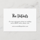 Deer Monogram Rustic country Wedding Couple Name Informatiekaartje (Voorkant)