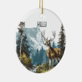Deer Nature  Keramisch Ornament (Rechts)