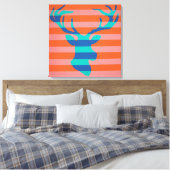Deer op Canvas (Insitu (Slaapkamer))