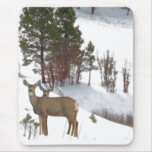 Deer op Mountain Mousepad Muismat