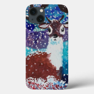Deer Painting iPhone 13 Hoesje