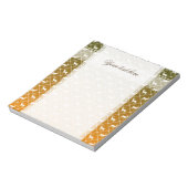 Deer patroon op gradiëntachtergrond notitieblok (Gedraaid)