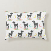Deer Pattern, Baby Deer, Boho, Flowers, Moon Accent Kussen (Voorkant)