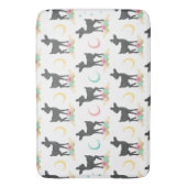 Deer Pattern, Baby Deer, Boho, Flowers, Moon Badmat (Voorkant Verticaal)
