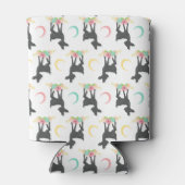 Deer Pattern, Baby Deer, Boho, Flowers, Moon Blikjeskoeler (Achterkant)