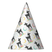 Deer Pattern, Baby Deer, Boho, Flowers, Moon Feesthoedjes (Links)