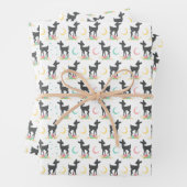 Deer Pattern, Baby Deer, Boho, Flowers, Moon Inpakpapier Vel (In situ)