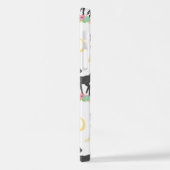 Deer Pattern, Baby Deer, Boho, Flowers, Moon iPhone Hoesje (Linkerkant)