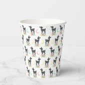 Deer Pattern, Baby Deer, Boho, Flowers, Moon Papieren Bekers (Achterkant)