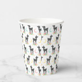 Deer Pattern, Baby Deer, Boho, Flowers, Moon Papieren Bekers (Rechts)