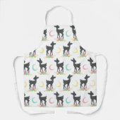 Deer Pattern, Baby Deer, Boho, Flowers, Moon Schort (Voorkant)