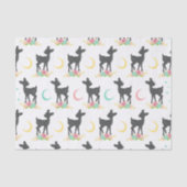 Deer Pattern, Baby Deer, Boho, Flowers, Moon Tissuepapier (Voorkant)