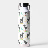 Deer Pattern, Baby Deer, Boho, Flowers, Moon Waterfles (Voorkant)