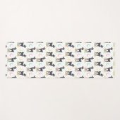 Deer Pattern, Baby Deer, Boho, Flowers, Moon Yogamat (Voorkant (horizontaal))