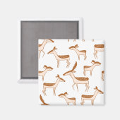 Deer Pattern Design Animal Cute Magneet (Voorkant / Achterkant)