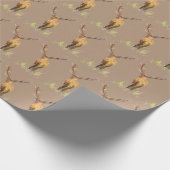 Deer Pattern Waterverf Rustige kerst Cadeaupapier (Hoek)