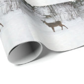Deer Permanent in sneeuw Cadeaupapier (Rol Hoek)