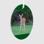 Deer Photo Ornament (voorkant)