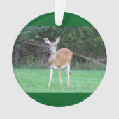 Deer Photo Ornament (voorkant)