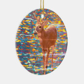 Deer Photo Ornement de Noël (Droite)