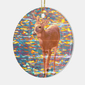 Deer Photo Ornement de Noël (Gauche)