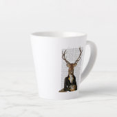 Deer Portrait Latte Mok (Rechterhoek)