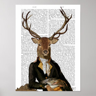 Deer Portrait Poster