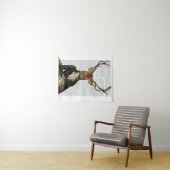 Deer Portrait Wandkleed (In Situ (horizontaal))