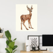 Deer Poster (Thuiskantoor)