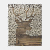 Deer Print Fleece Blanket (Voorkant)