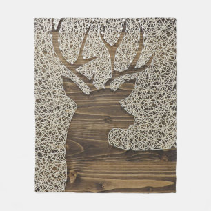 Deer Print Fleece Blanket Deken
