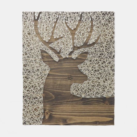 Deer Print Fleece Blanket Deken (Voorkant)