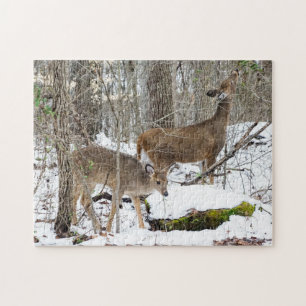 Deer Puzzle met witte vulling Legpuzzel