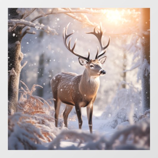 Deer Raamsticker (Vel)