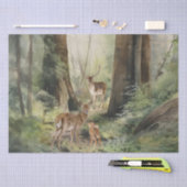 Deer Redwood Forest Waterverf Tissuepapier (Craft)