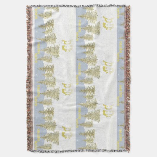 Deer Reflection Deken (Voorkant Verticaal)