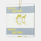 Deer Reflection- Star Keramisch Ornament (Links)