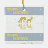 Deer Reflection- Star Keramisch Ornament (Voorkant)