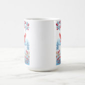 Deer rencontre une tasse cardinale en céramique (Centre)