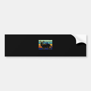 Deer Retro Bumpersticker