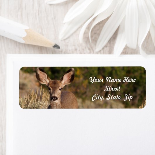 Deer Return Address Sticker (Insitu)