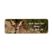 Deer Return Address Sticker (Voorkant)