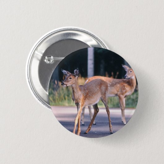 Deer Ronde Button 5,7 Cm (Voorkant /achterkant)