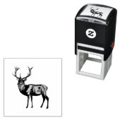 DEER RUBBER STAMP ZELFINKTENDE STEMPEL (In situ)