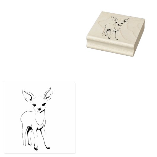 Deer Rubberstempel (Gestempeld)