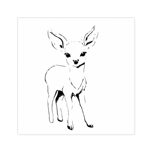 Deer Rubberstempel (Afrduk)