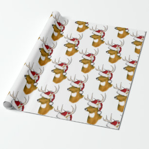 Deer Santa Cadeaupapier